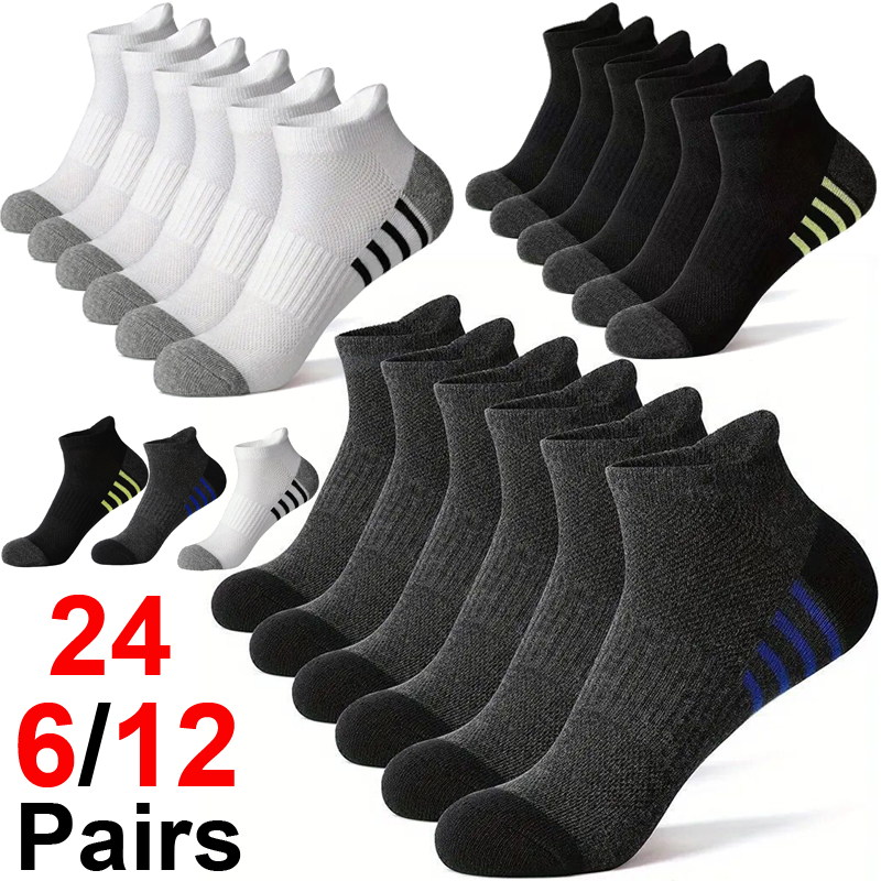 Outdoor Sport Hose - 6/12/24 쌍 남성용 스포츠 양말 통기성