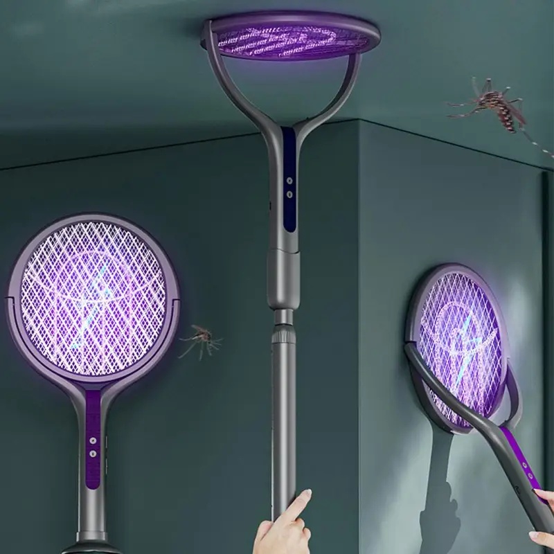Head Racket Boom - 회전식 헤드 버그 제거 라켓 자동