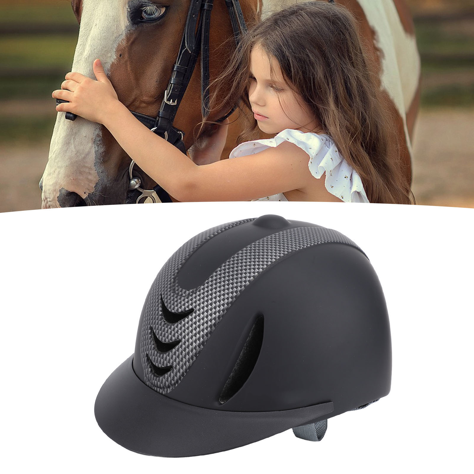 Equestrian Helmet - 어린이 승마 헬멧 통기성 탈착식 라이너