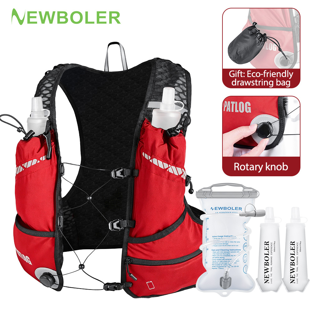 Trail Running Vest - NEWBOLER 야외 트레일 러닝 백팩 초경량