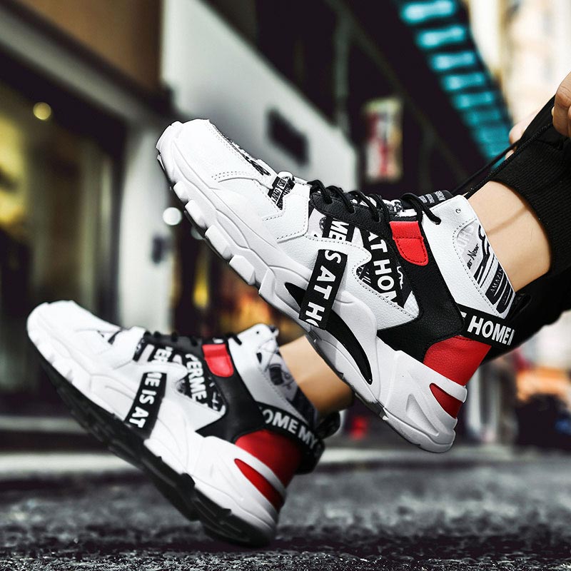 Outdoor Sport Outlet - 대형 사이즈 하이탑 청키 남자 스니커즈,