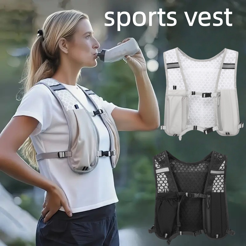 Trail Running Vest - 유니섹스 러닝 조끼 방수 통기성 하이킹