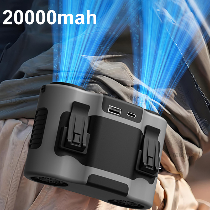 Outdoor Sport Outlet - 20000Mah 허리 팬 야외 스포츠를위한 이중