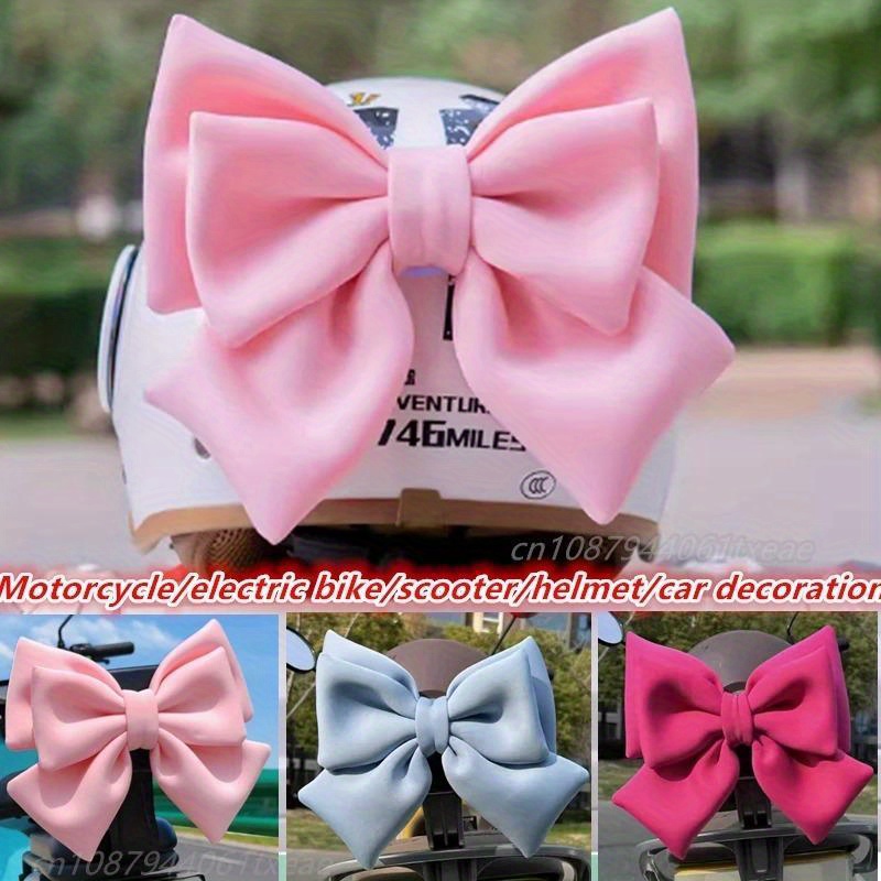 Equestrian Helmet - 1pc 활 모양 헬멧 장식 귀여운