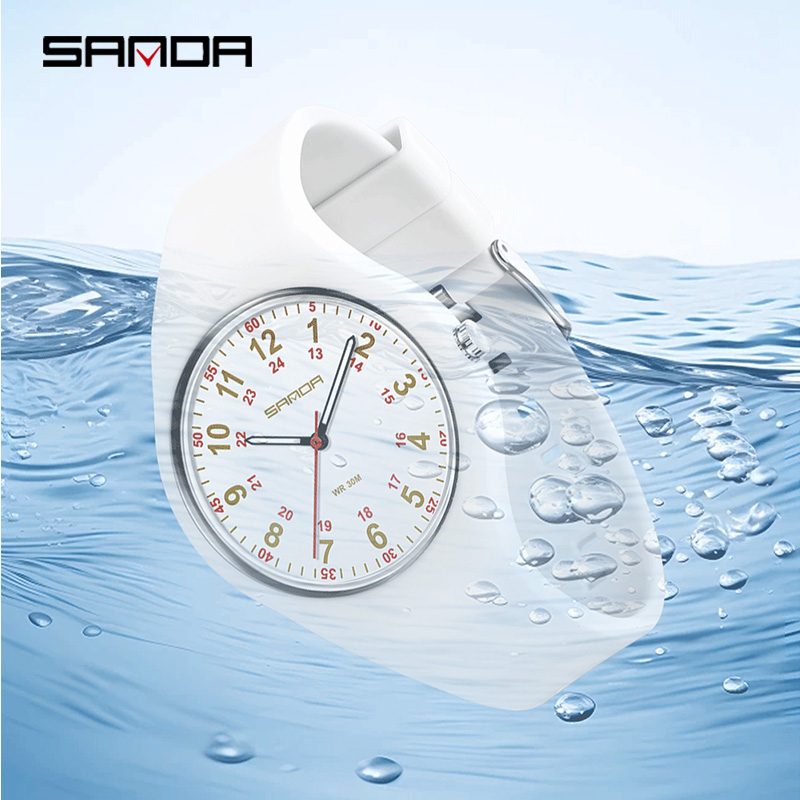 패션 산다 최고 브랜드 핫 세일 여성 석영 방수 실리콘 - Outdoor Sport Watch 리뷰 및 가격