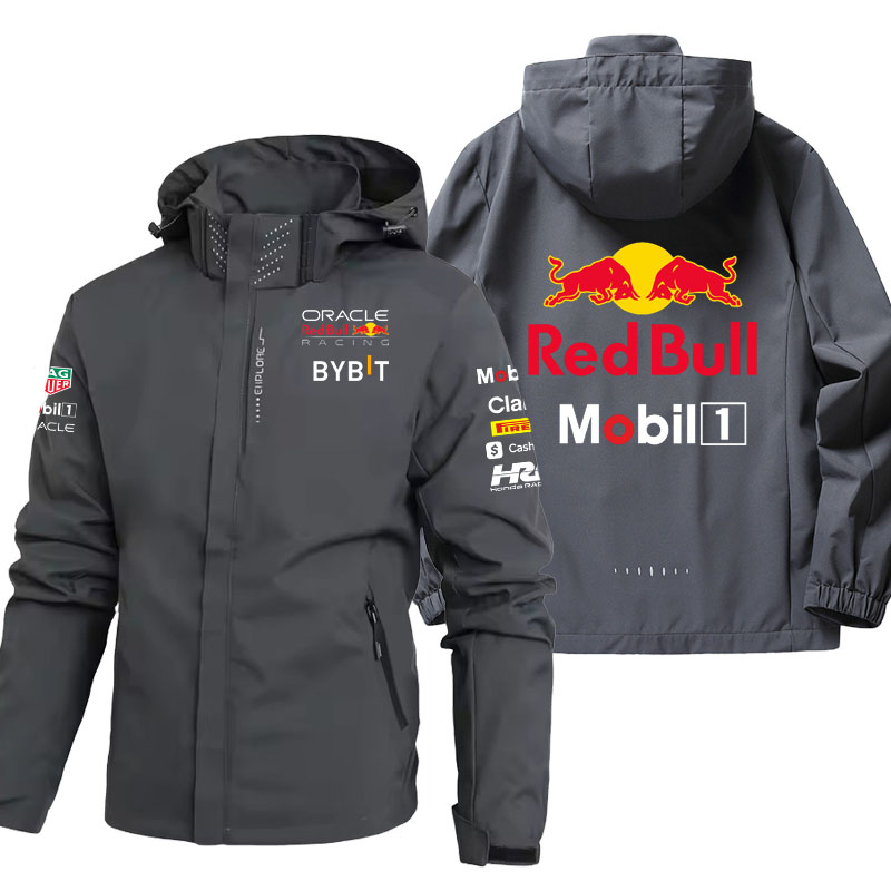 레드불 로고 야외용 남성용 방수 레인코트 경량 재킷 후 - Outdoor Sport Logo 리뷰 및 가격