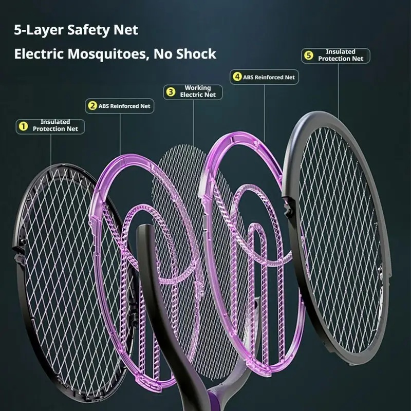 회전식 헤드 버그 제거 라켓 자동 모기채 충전식 전기  - Head Racket Boom 리뷰 및 가격
