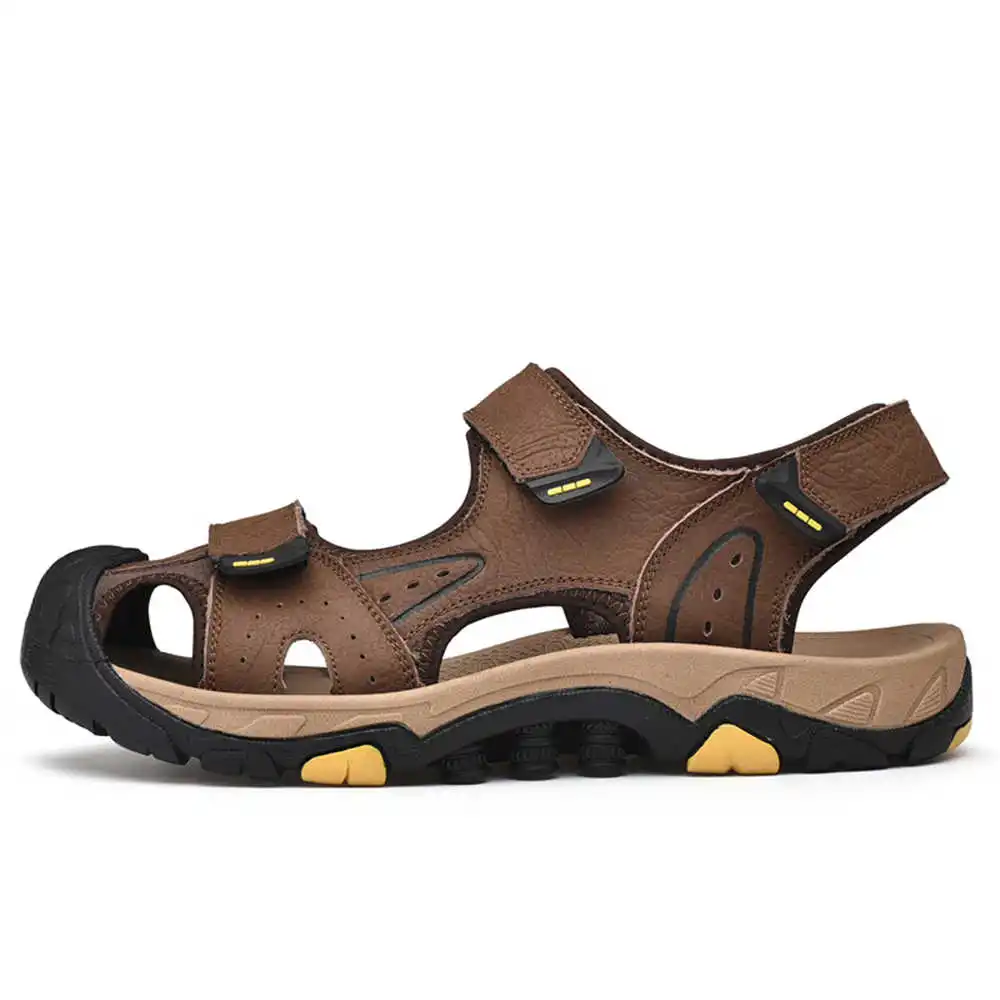 남성용 천연 소가죽 워터 슬리퍼, 해변 스포츠 샌들 신 - Outdoor Sport Outlet 리뷰 및 가격