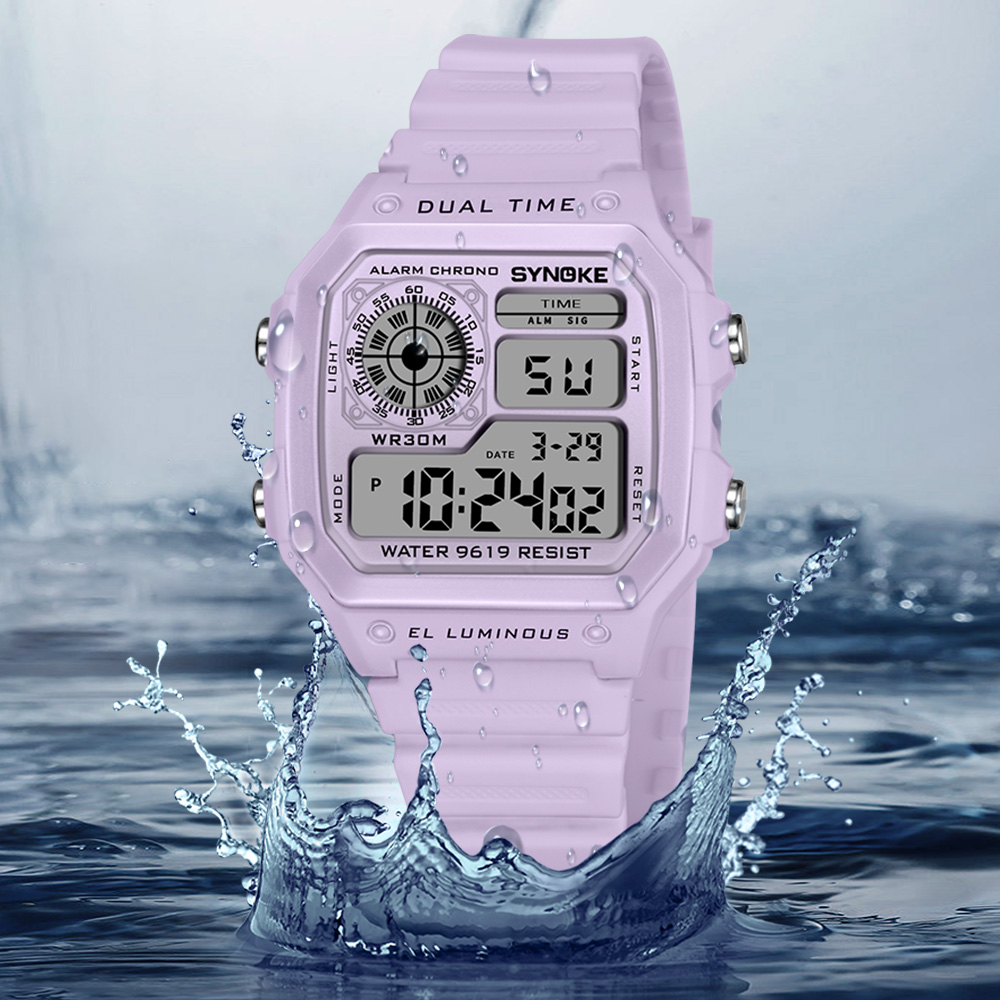 SYNOKE 디지털 시계 레이디 스포츠 빛나는 다기능  - Outdoor Sport Watch 리뷰 및 가격