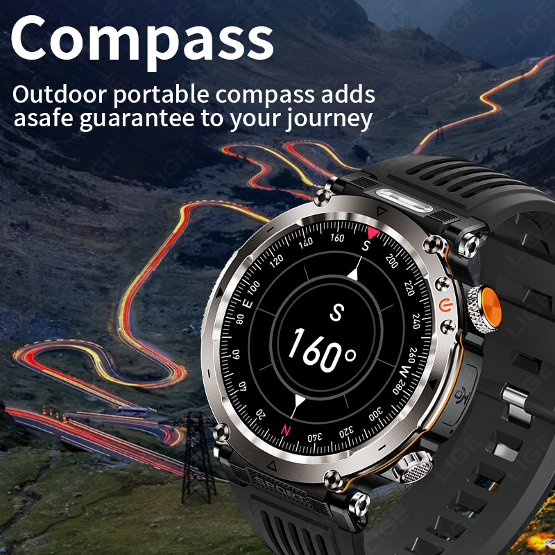 새로운 군용 야외 스마트워치 남성용 심박수 모니터 시계 - Outdoor Sport Watch 리뷰 및 가격