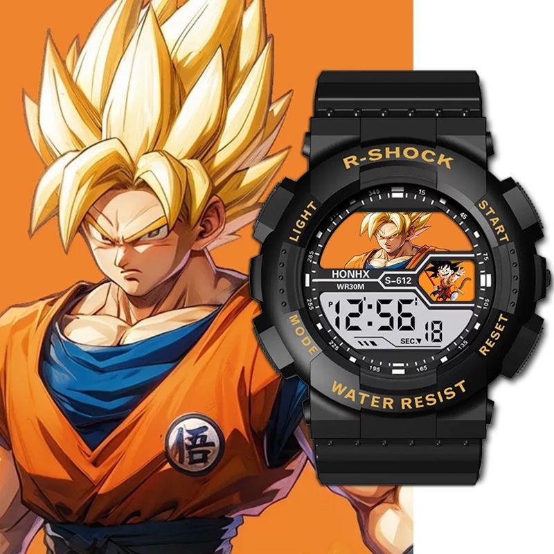 드래곤 볼 학생 어린이 시계 전자 시계 방수 안티 폴  - Outdoor Sport Watch 리뷰 및 가격